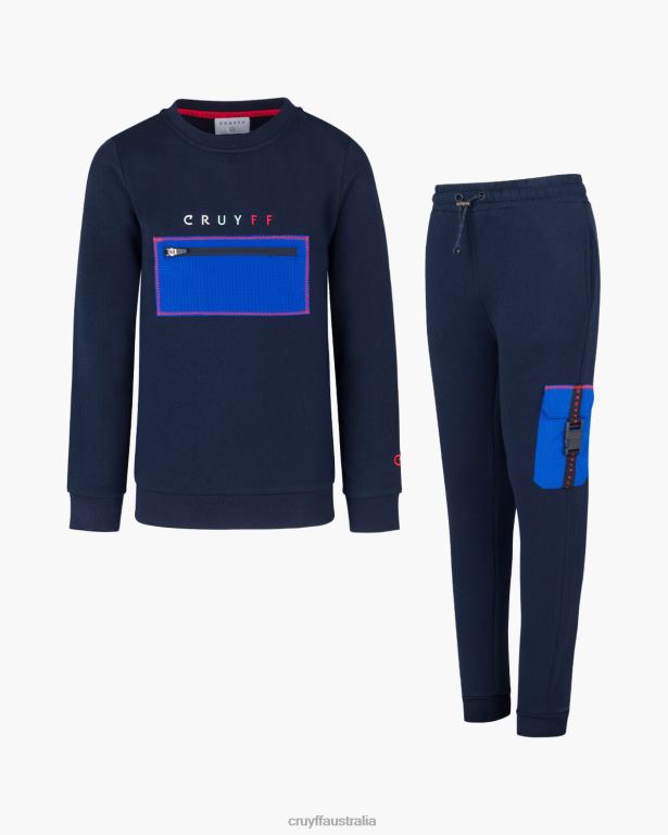 Clipper Suit Crewneck Cruyff Junior Navy/Blue R2H8T1157 Suits