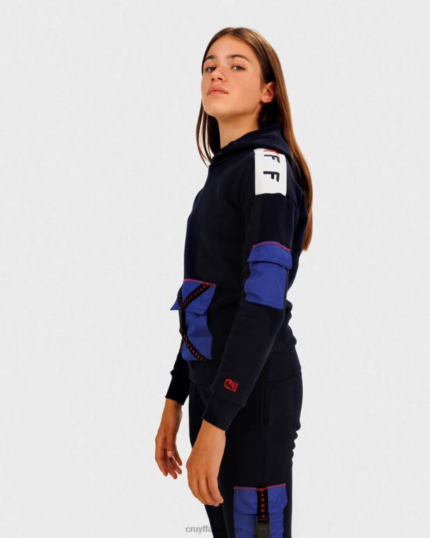 Clipper Suit Hood Cruyff Junior Navy/Blue R2H8T1162 Suits