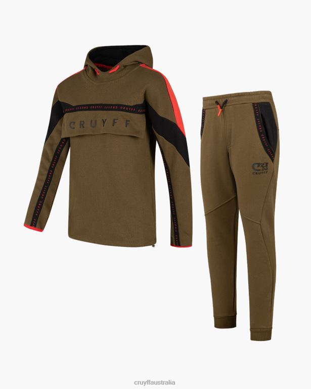 Split Suit Cruyff Junior Green/Red R2H8T1196 Suits