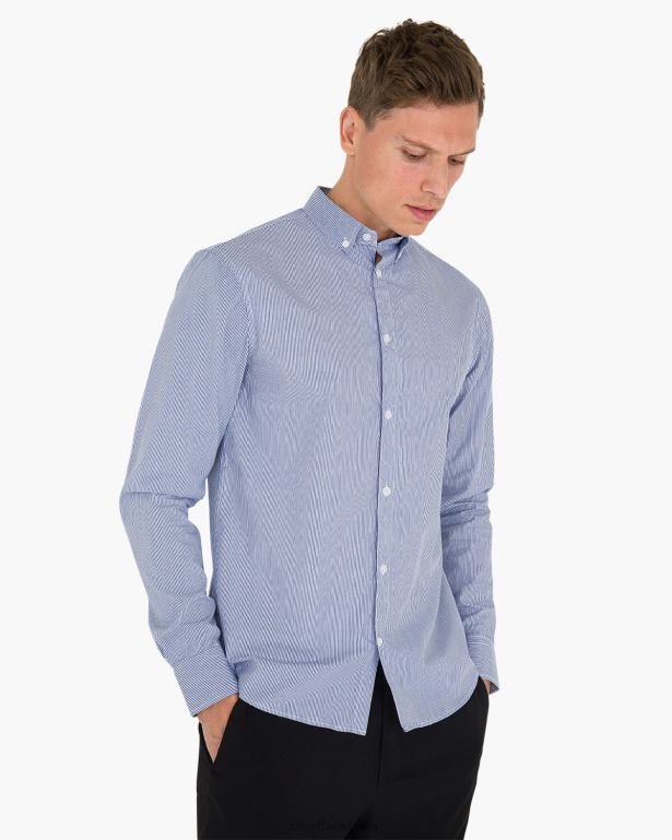 Aragon King Stripe Shirt Cruyff Men Blue/White R2H8T853 Shirt