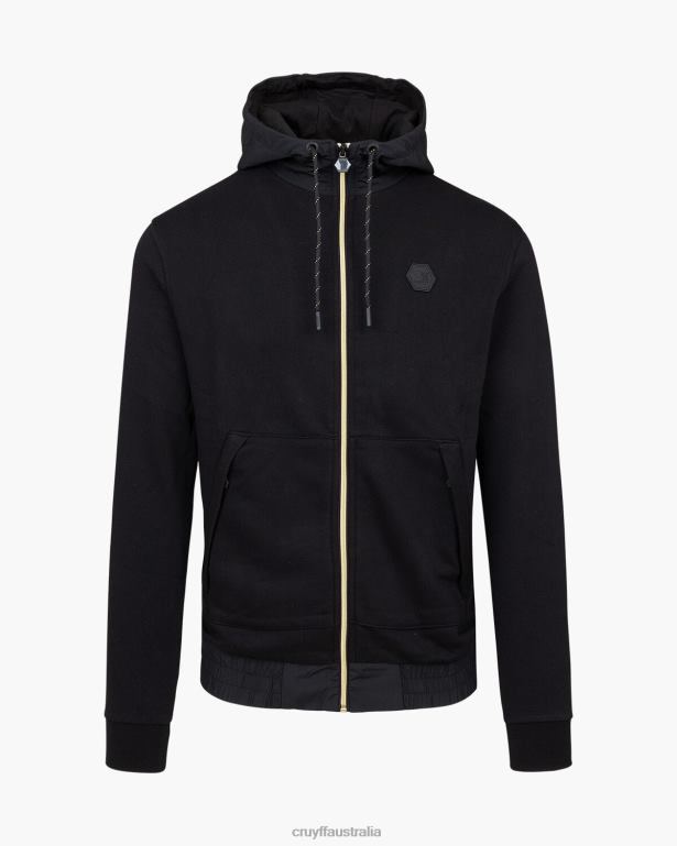 Aimar Zip Thru Cruyff Men Black R2H8T705 Hoodie