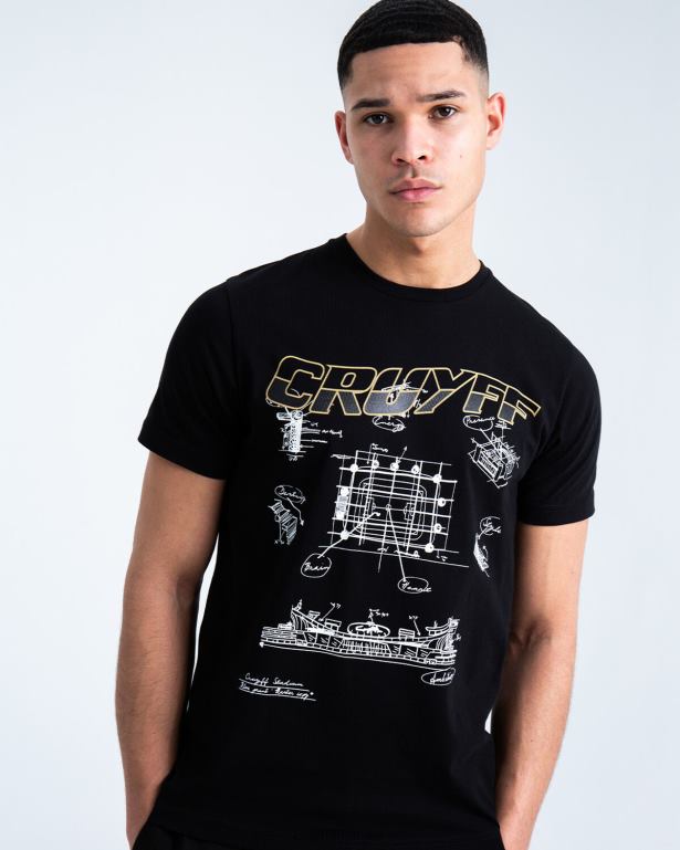 Aimar Tee Cruyff Men Black R2H8T886 T-Shirt