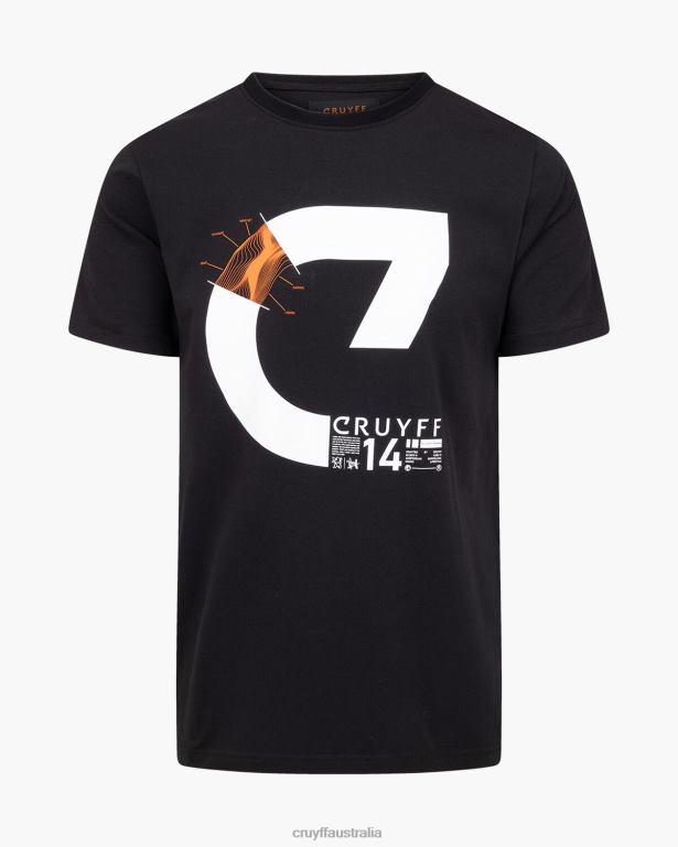 Alan SS Tee Cruyff Men Black R2H8T177 T-Shirt