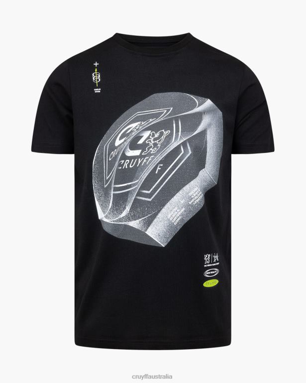 Alex Tee Cruyff Men Black R2H8T198 T-Shirt
