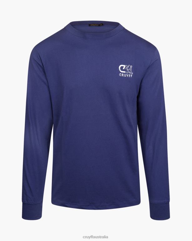 Amsterdam Rare Cruyff Men Blue R2H8T857 T-Shirt