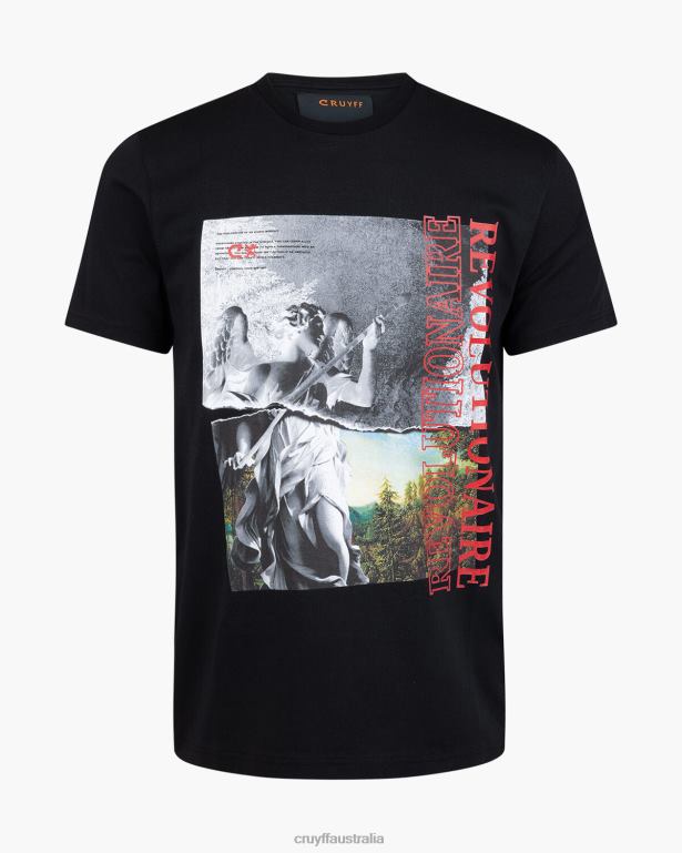 Angeles Tee Cruyff Men Black R2H8T1308 T-Shirt