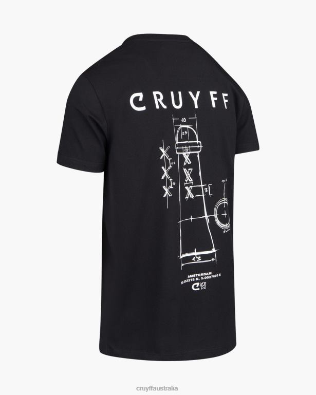 City Pack Tee AMS Cruyff Men Black R2H8T642 T-Shirt