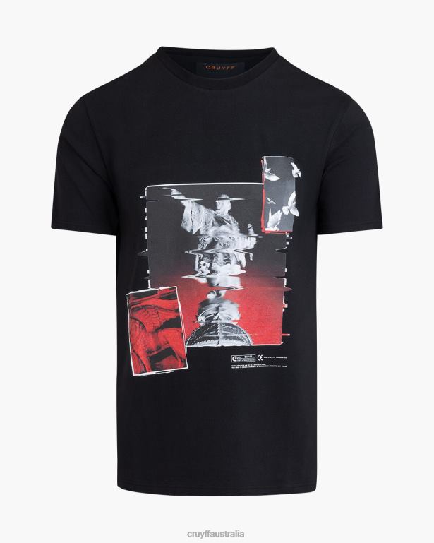 Colombus Tee Cruyff Men Black R2H8T254 T-Shirt