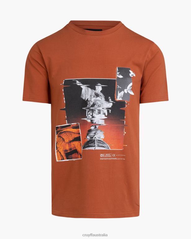 Colombus Tee Cruyff Men Desert Brown R2H8T255 T-Shirt
