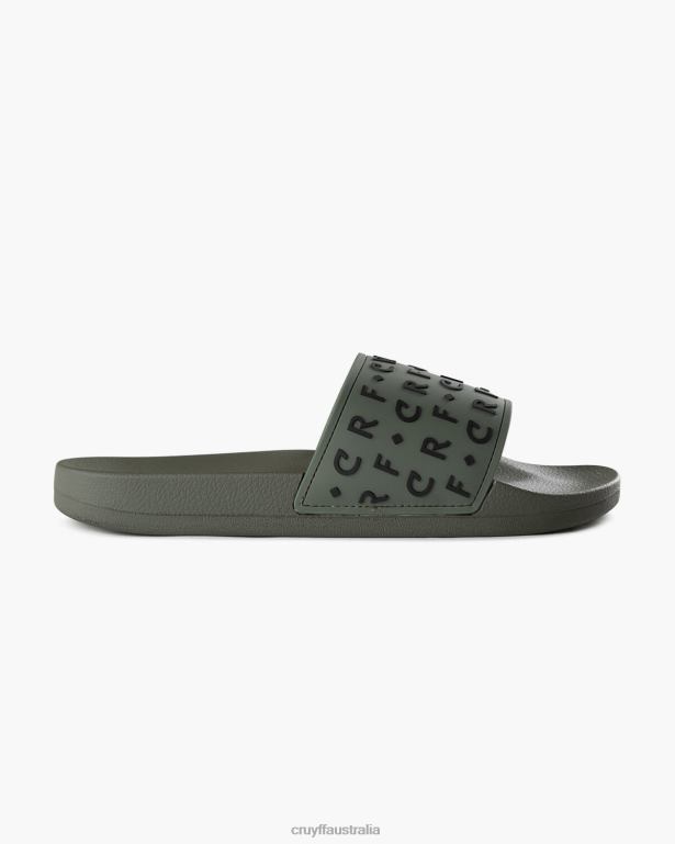 Crf Slide Cruyff Men Dark Green R2H8T246 Slides