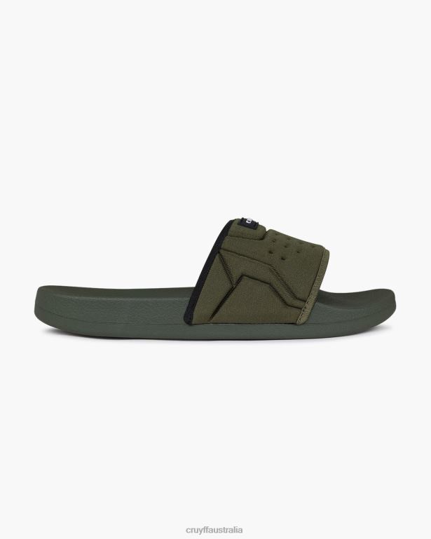 Scuba Slide Cruyff Men Green/Black R2H8T714 Slides