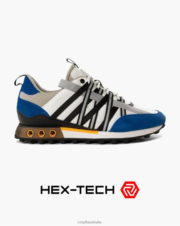 Fearia Hex-Tech Cruyff Men White/Blue R2H8T217 Sneakers