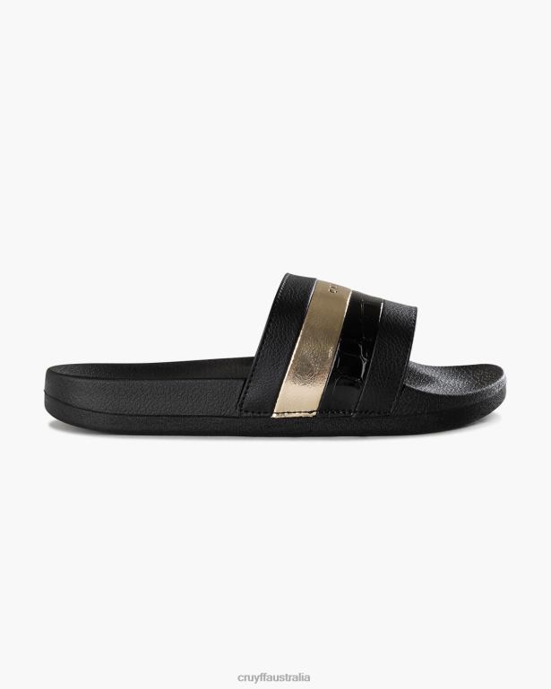 Aqua Copa Bcn Cruyff Women Black/Gold R2H8T947 Slides