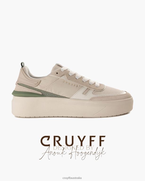 Cambria Cruyff Women White/Green R2H8T950 Sneakers