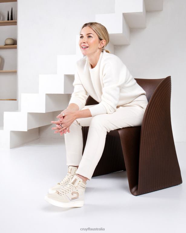 Campo High Lux Cruyff Women Cream R2H8T1070 Sneakers