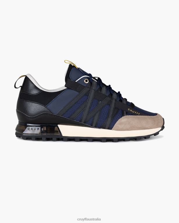 Fearia Cruyff Women Navy/Yellow R2H8T356 Sneakers