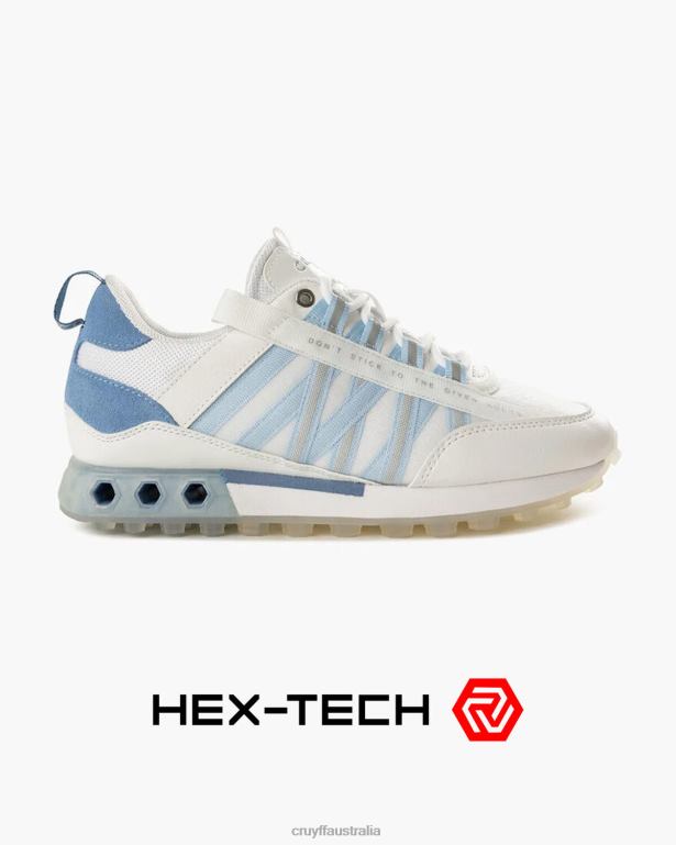 Fearia Hex-Tech Cruyff Women White/Blue R2H8T957 Sneakers