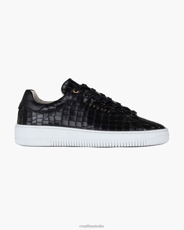 Joan Leather Croco Cruyff Women Black R2H8T1059 Sneakers